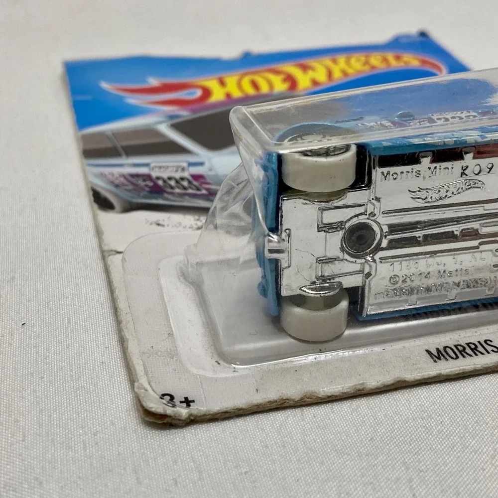 Hot Wheels Mini Morris 231/365 Light Blue HW Snow Stormers 2/5 Die-cast 1:64 Car